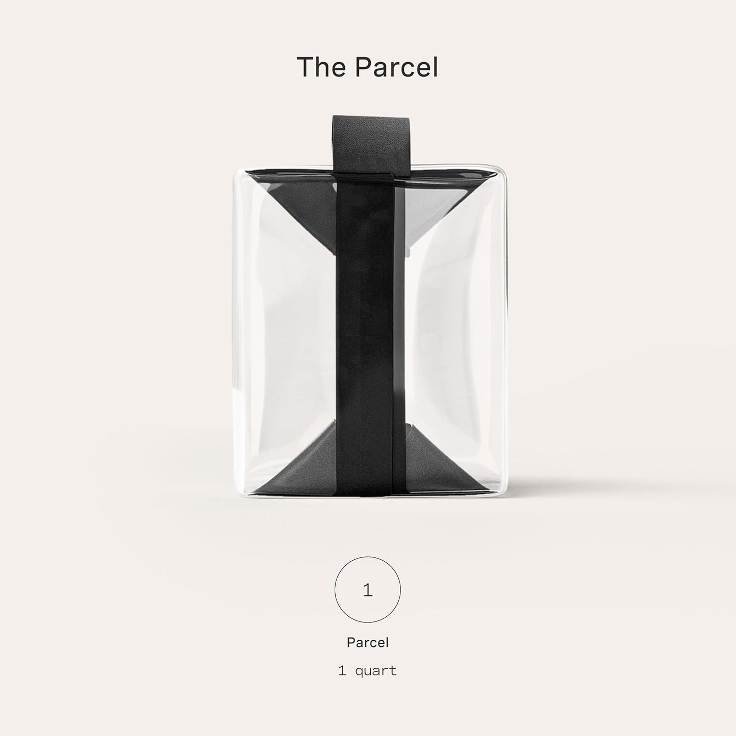 Cadence Parcel - Clear Dopp Kit with Magnetic Closure - Durable and Leak-Resistant Travel Toiletry Kit - Modular Design