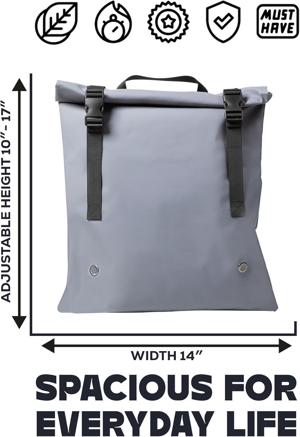 Versatile Water-resistant Shoe & Gym Bag – Travel-Ready, Washable TPU Storage with Vent, Fits up to Men’s 13