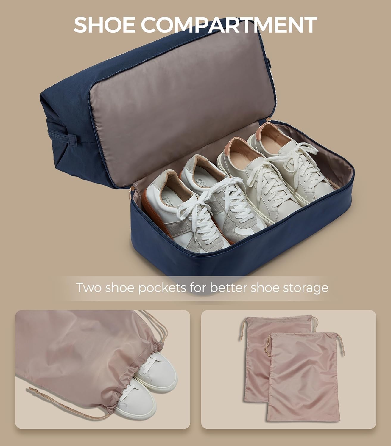 Weekender Bags for Women, Large Travel Duffel Bag with Shoes Compartment, Carry On Overnight Tote Bags with Toiletry Bags, Hospital Bags for Labor and Delivery