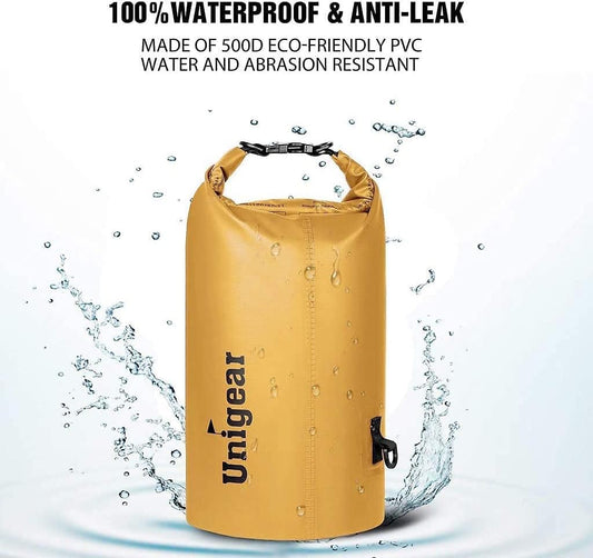 Unigear Dry Bag Waterproof, 2L/5L/10L/20L/30L/40L Floating and Lightweight Bags for Kayaking, Boating, Fishing, Swimming and Camping with Waterproof Phone Case