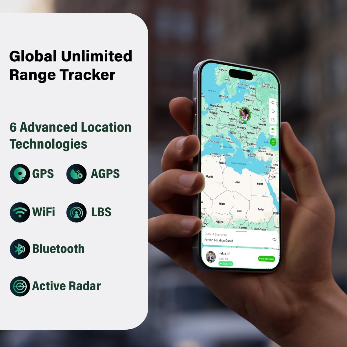 GlocalMe KeyTracker Global GPS Tracker for Luggage, Vehicles, Car, Kids, Wordwide Positioning Unlimited Distance Item Finder, Real Time Tracking with 6 Location Technologies