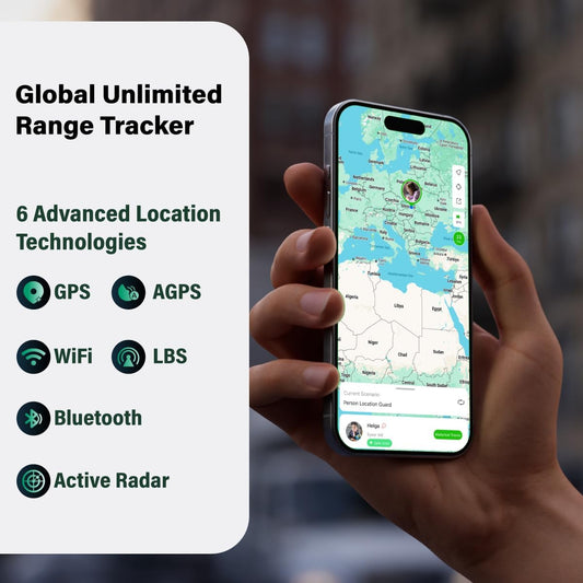 GlocalMe KeyTracker Global GPS Tracker for Luggage, Vehicles, Car, Kids, Wordwide Positioning Unlimited Distance Item Finder, Real Time Tracking with 6 Location Technologies