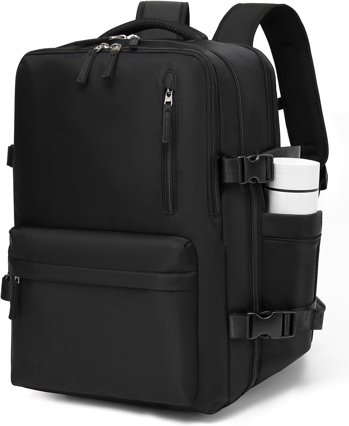 Expandable Travel Backpack Women Men, Carry On Backpack with USB Charging Port & Shoe Pouch,TSA 17.3inch Laptop Mochila Flight Approved,Nurse Bag Casual Daypack for Weekender Business Hiking,Gift