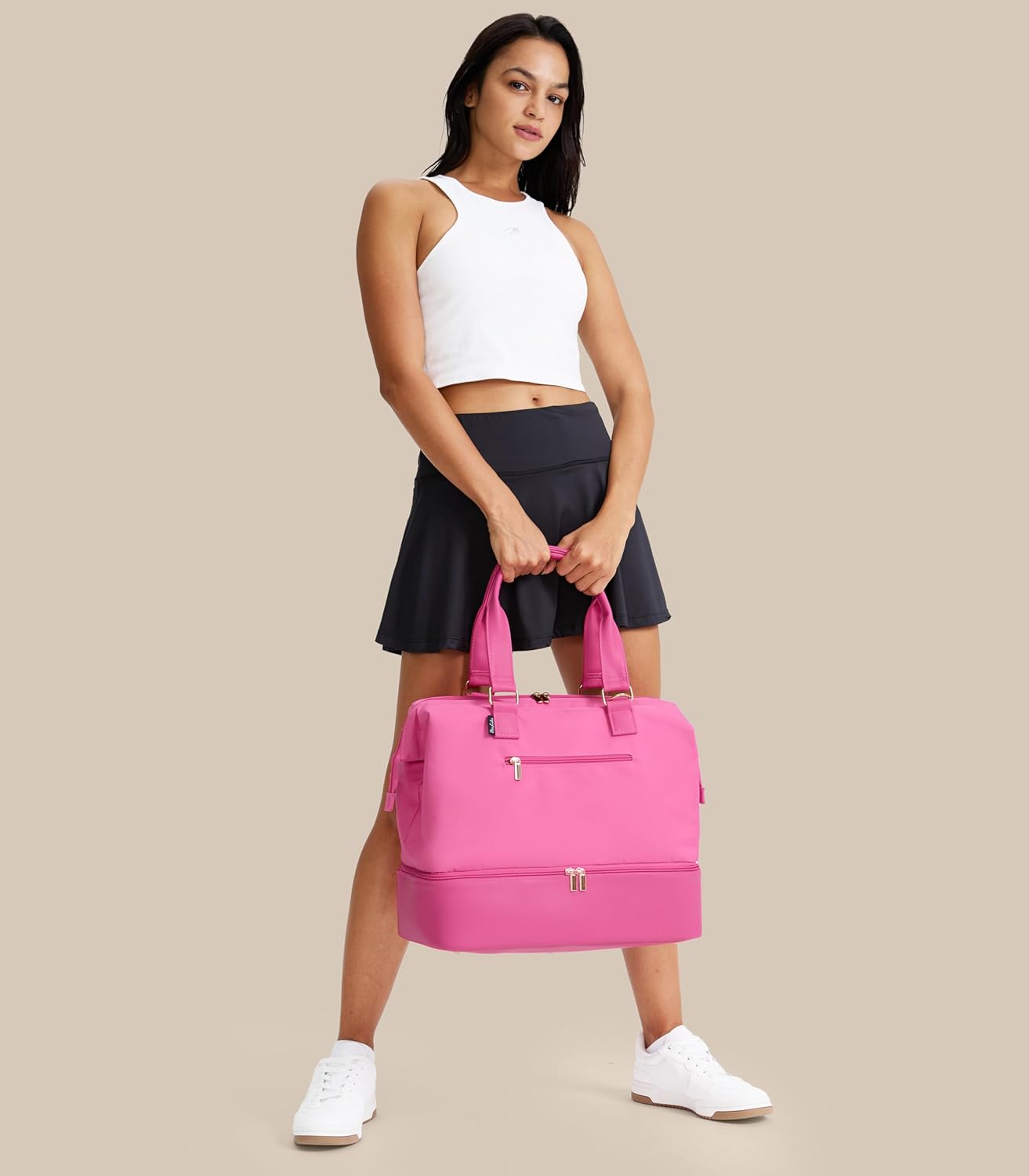 Weekender Bags for Women, Large Travel Duffel Bag with Shoes Compartment, Carry On Overnight Tote Bags with Toiletry Bags, Hospital Bags for Labor and Delivery