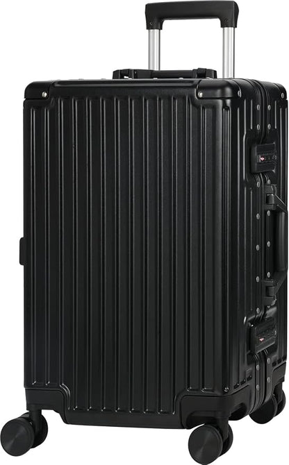 AnyZip Luggage Aluminium Frame Suitcase PC ABS Hard Shell TSA Lock No Zipper by YourBestTravelChoice