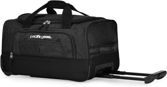 Pacific Gear Rolling Duffel Bag with Wheels, Luggage, Hockey, Sports, XL, Rollers, Heavy Duty 21"