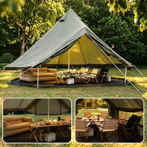 Pop Up Yurt Cabin Tent Waterproof Large Family 4-8 Person Easy Set