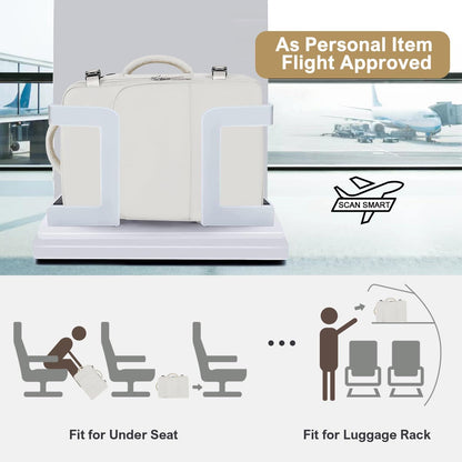 Travel Backpack, Carry on Flight Approved Backpack with Multi-Pockets, TSA Waterproof 17.3inch Laptop Backpack, Personal Item Travel Bag for Men Women, Beige