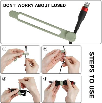 Nearockle 16Pcs Silicone Cable Straps Wire Organizer - Image 4