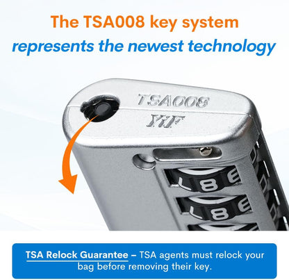 Forge TSA Approved Luggage Locks 4 Digit Combination TSA Travel Locks with TSA008, Open Alert Indicator, Zinc Alloy Body for Luggage, Suitcase, Backpack, and More. 4 Color 4 Locks.