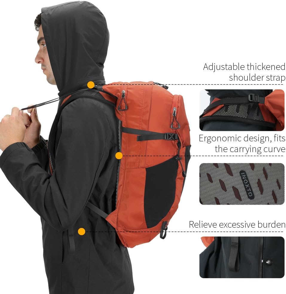 Hiking Hydration Backpack with 3l Water Bladder for Women and Men 25L Water Backpack for Hiking, Cycling, Climbing, Camping