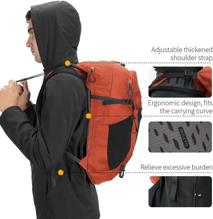 Hiking Hydration Backpack with 3l Water Bladder for Women and Men 25L Water Backpack for Hiking, Cycling, Climbing, Camping