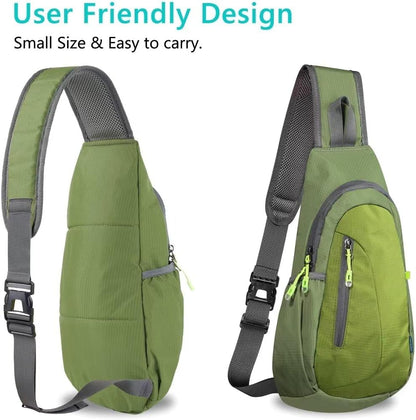 TITECOUGO Small Sling Bag, Lightweight Crossbody Backpack for Men Women, Shoulder Bag for Sports and Outdoor