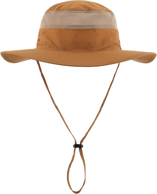 Home Prefer UPF 50+ Men's Sun Hat Wide Brim Bucket Hat UV Protection Hat for Mens Womens Beach Safari Gardening Golf Fishing