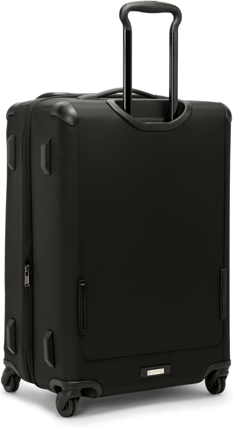 TUMI - Voyageur Leger 4 Wheeled Luggage - Women's Lightweight and Spacious, Sleek Silhouette, Durable Premium Suitcase - 26" Short Trip Expandable Packing Case, Black with Gunmetal Hardware