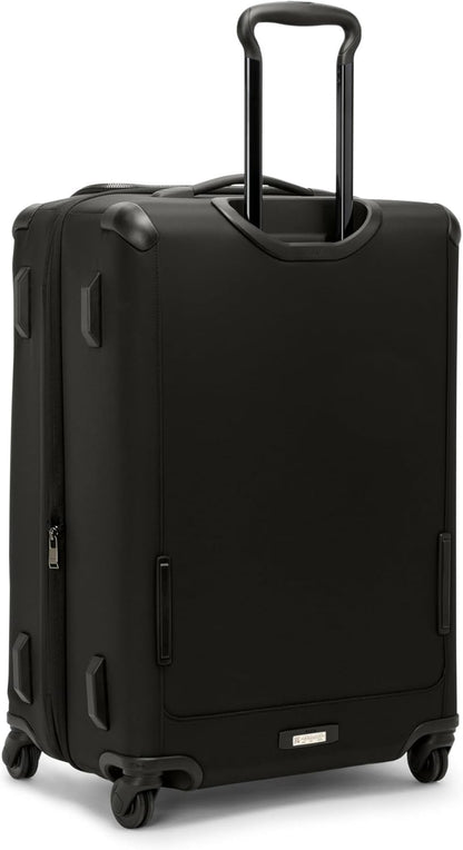 TUMI - Voyageur Leger 4 Wheeled Luggage - Women's Lightweight and Spacious, Sleek Silhouette, Durable Premium Suitcase - 26" Short Trip Expandable Packing Case, Black with Gunmetal Hardware