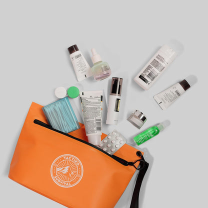 3-Pack Tactiko Heavy-Duty Splash Water Resistant Zipper Pouches - 3 L Hold-All Organizers for Dry Bags, Travel Bags (3, Yellow/Orange/Gray)