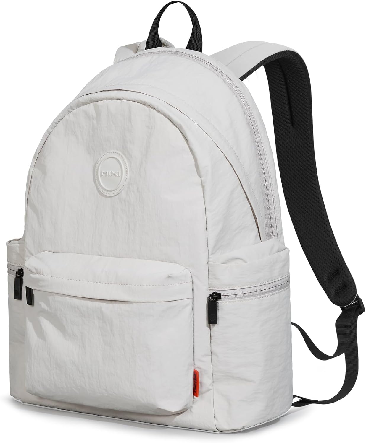 mixi Outdoor Lightweight Backpack Casual Carry On Laptop Backpack Travel Bookbag for Women Men, Water Resistant Durable Hiking Bag for Camping Weekender Sports College Work, 17 Inch, Light Gray