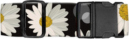 Luggage Straps for Suitcases Travel Belt Accessories, Cute Suitcase Strap, Adjustable Luggage Belt Strap, Heavy Duty with Quick-Release Buckle Luggage Strap Cute Daisy