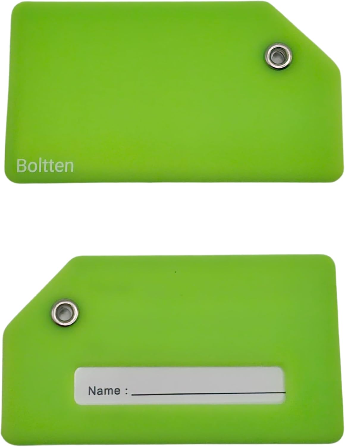 5 Pack Silicone Luggage Tag with Stainless Loop and Name Id Card, Perfect for Suitcases, Handbags and Luggage