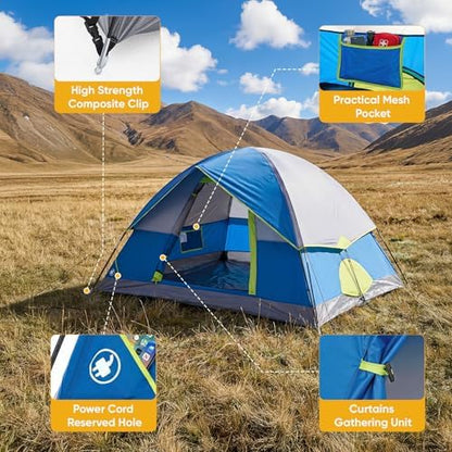 NEWBULIG Camping Tent 2 Person, 2 Person Tent for Camping, Instant Setup