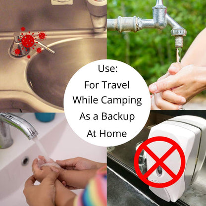 BORSALI Paper Soap Sheets - for Travel - Portable Dissolvable Dry Soap sheets; For Camping, Travel, Public Restrooms; 50 /Refill Pieces to Go (50 Sheets - Refill)