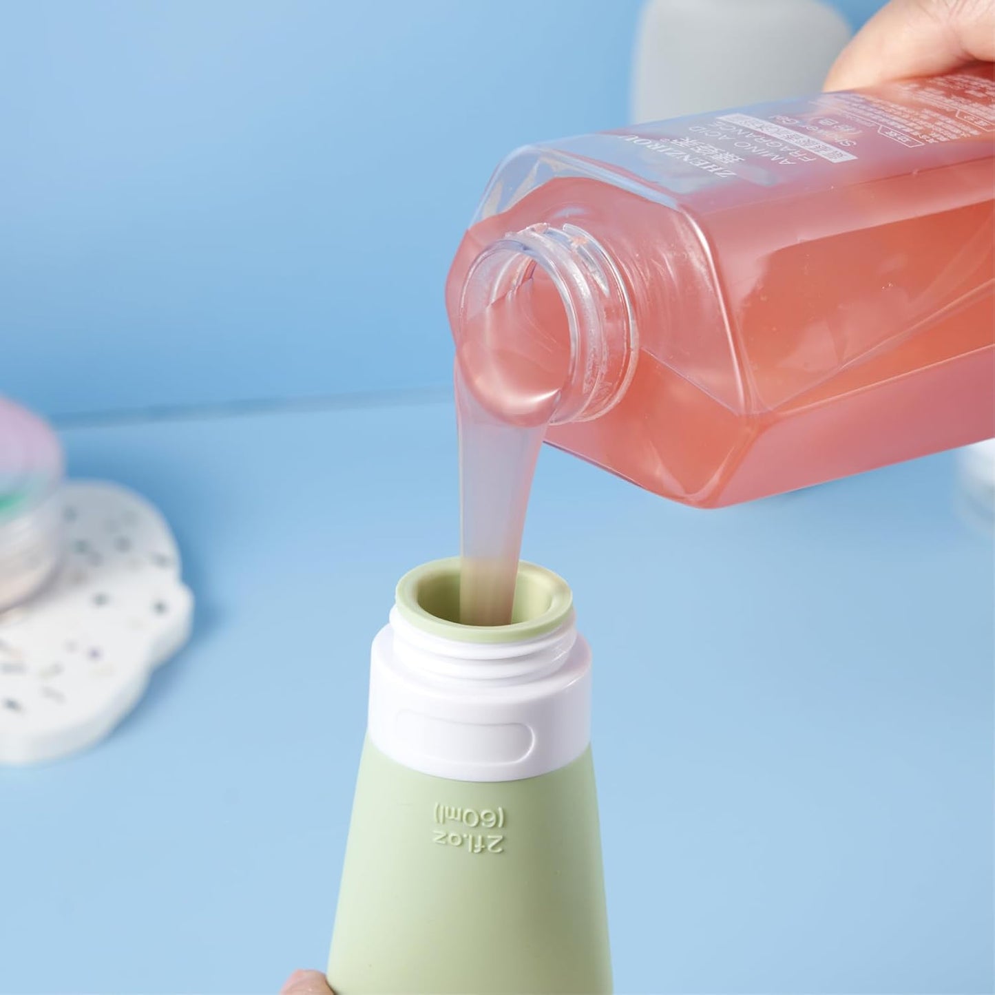 INSFIT Portable Travel Bottles, TSA Approved Leak Proof Containers for Toiletries, BPA Free Refillable Accessories for Shampoo, Body Wash, Liquids (4 Pack)