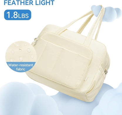 CLUCI Gym Bag for Women, Travel Duffle Bag Carry on Weekender Bags Puffer Tote Bag