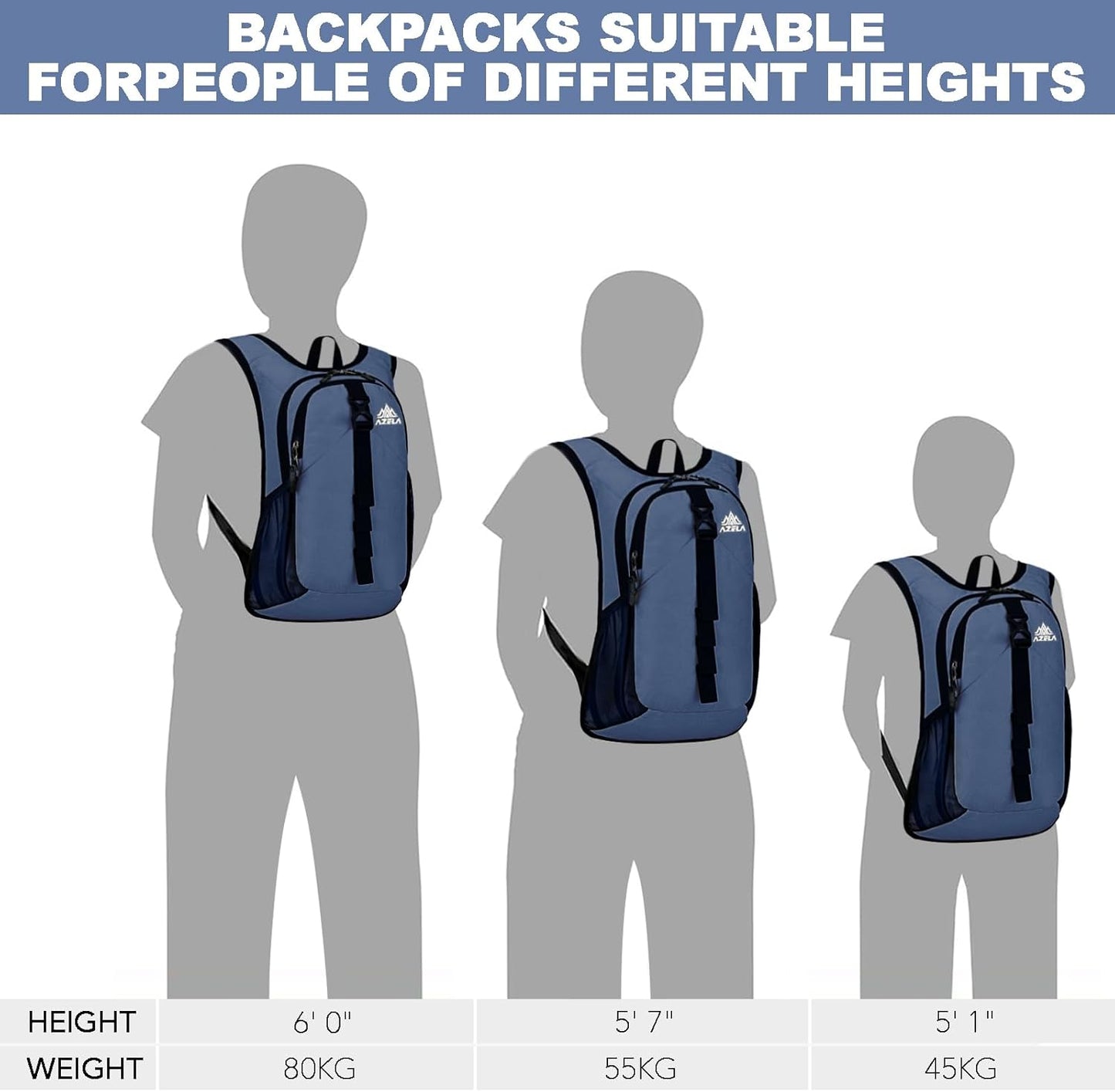 Seektop 15L Small Hiking Backpack for Women Men, Lightweight Hiking Packable Daypack with Phone Pocket for Travel Camping (Dark Blue)