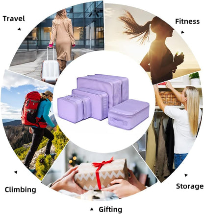 JJ POWER Travel Packing Cubes, Luggage Organizers with Shoe Bag