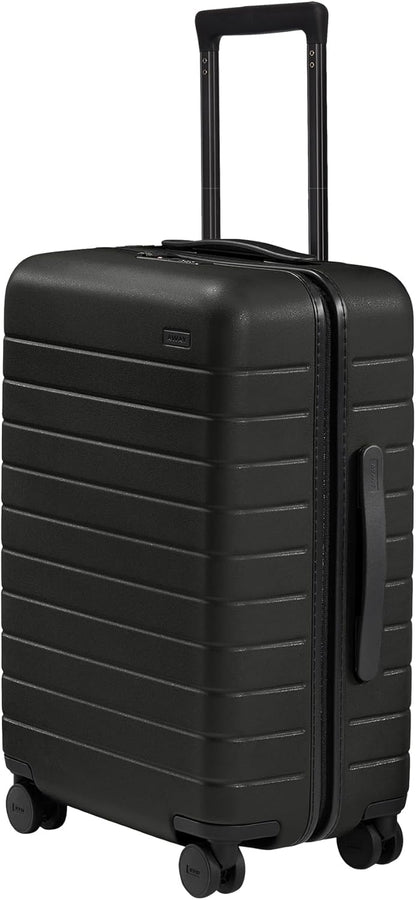 Away Bigger Carry-On Luggage, Lightweight Hardside Large Suitcase with Spinner Wheels, TSA Lock, Airline Approved, Jet Black