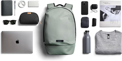 Bellroy Classic Backpack Compact – (Laptop Bag, Laptop Backpack, 16L) - Eucalyptus
