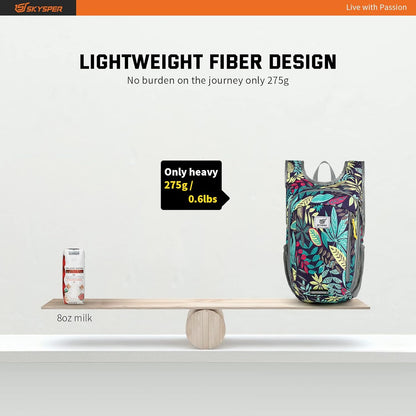 SKYSPER Small Daypack 10L Hiking Backpack Packable Lightweight Travel Day Pack for Women Men