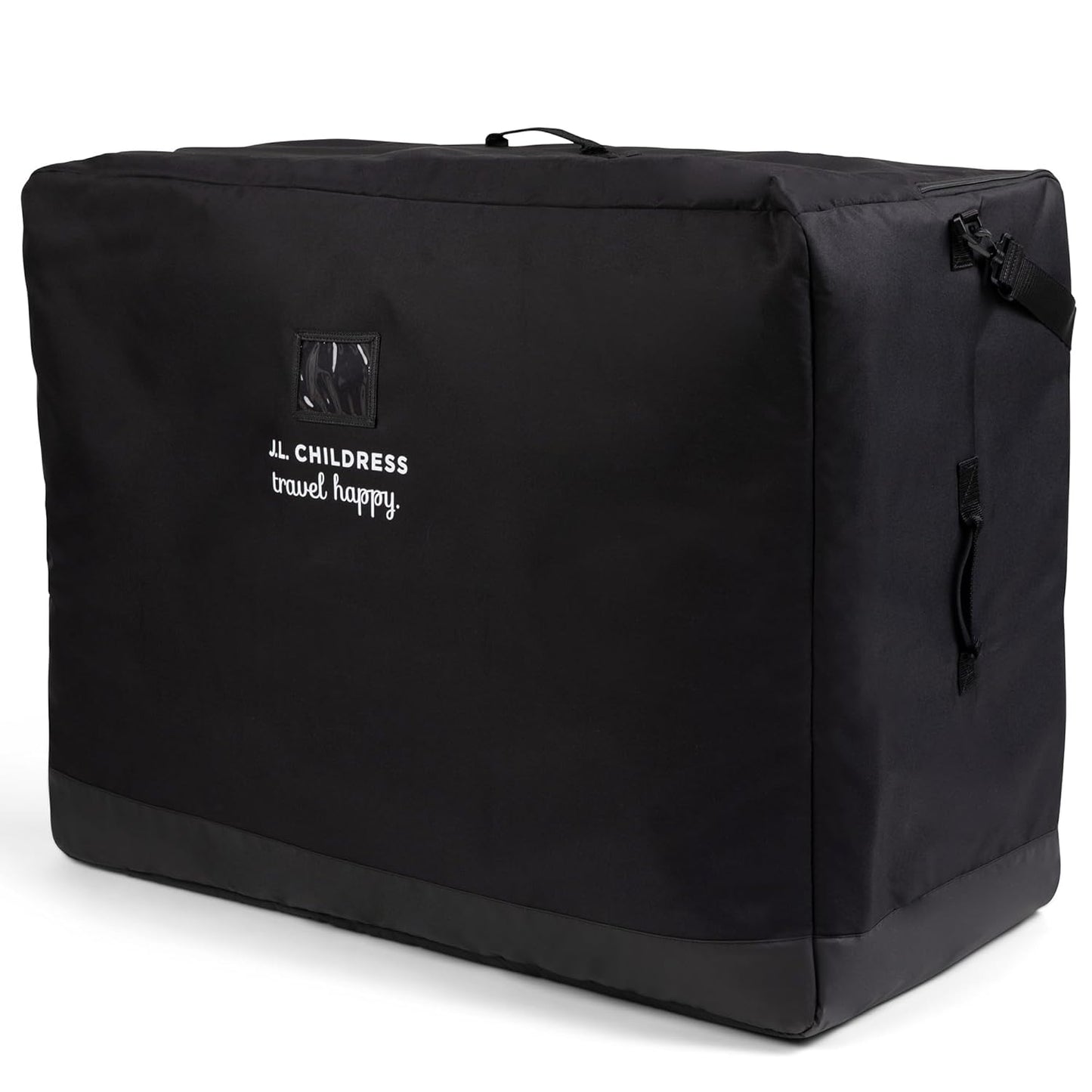 J.L. Childress Universal Stroller Travel Bag for Airplane - Fits Most Baby Strollers, Flying Essentials, Airport Accessories for Gate or Luggage Check, ID Card, AirTag Compatible - Large, Unpadded