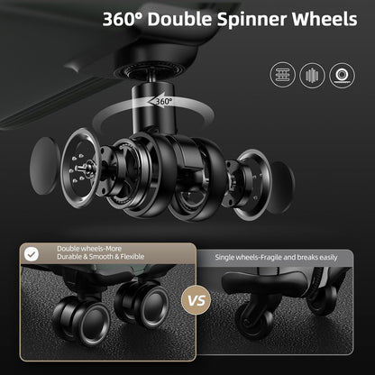 SHOWKOO Luggage Sets 3 Piece Softside Expandable Lightweight Durable Suitcase Sets Double Spinner Wheels TSA Lock Armygreen (20in/24in/28in)