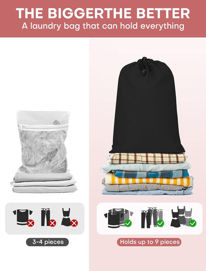 6 PCS Set Compression Packing Cubes for Travel, Lightweight Packing Organizer Bags Travel Essentials for Carry On, Suitcase, Home Closet - Black