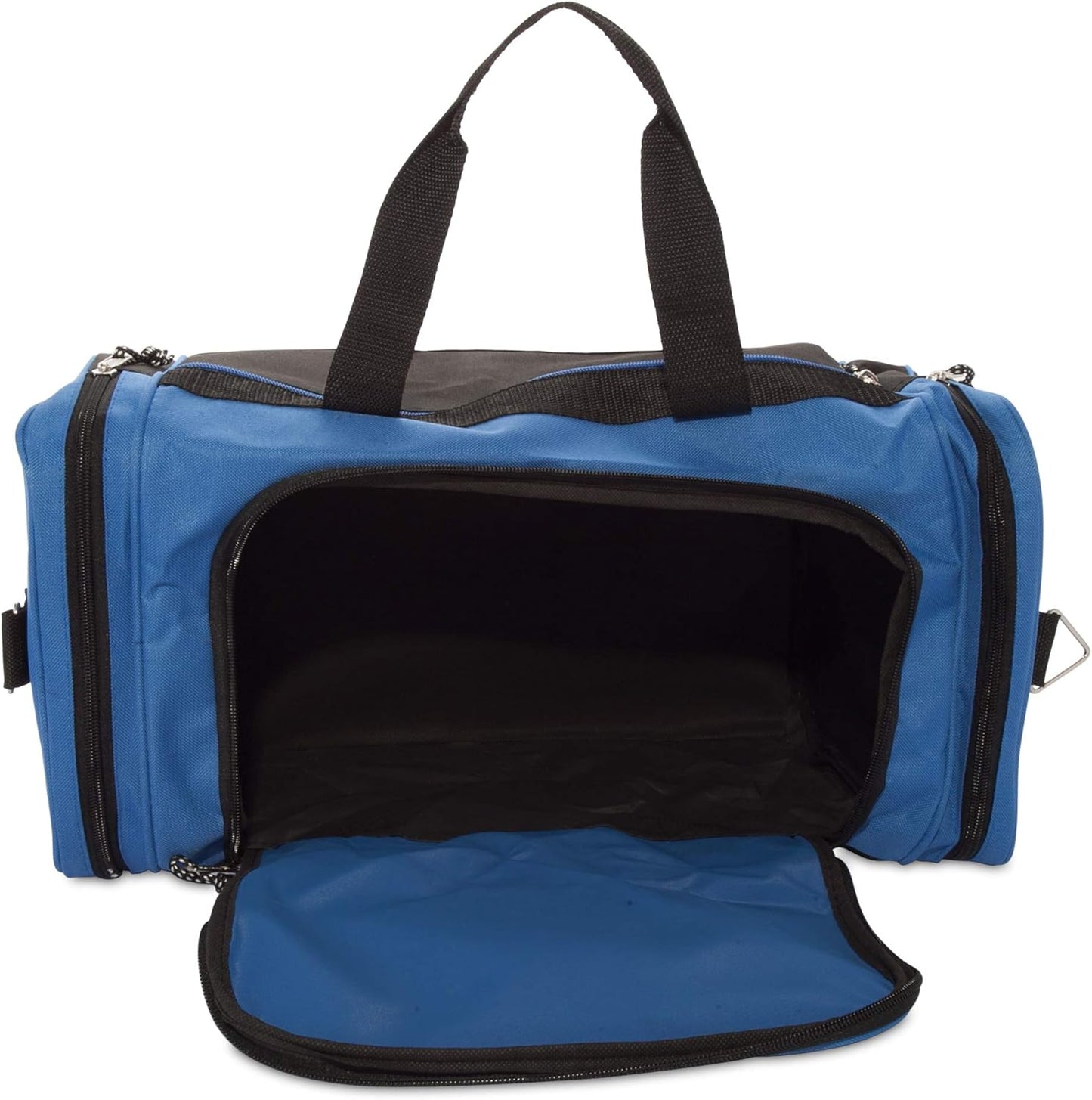 DALIX 21" Blank Sports Duffle Bag Gym Bag Travel Duffel with Adjustable Strap in Royal Blue