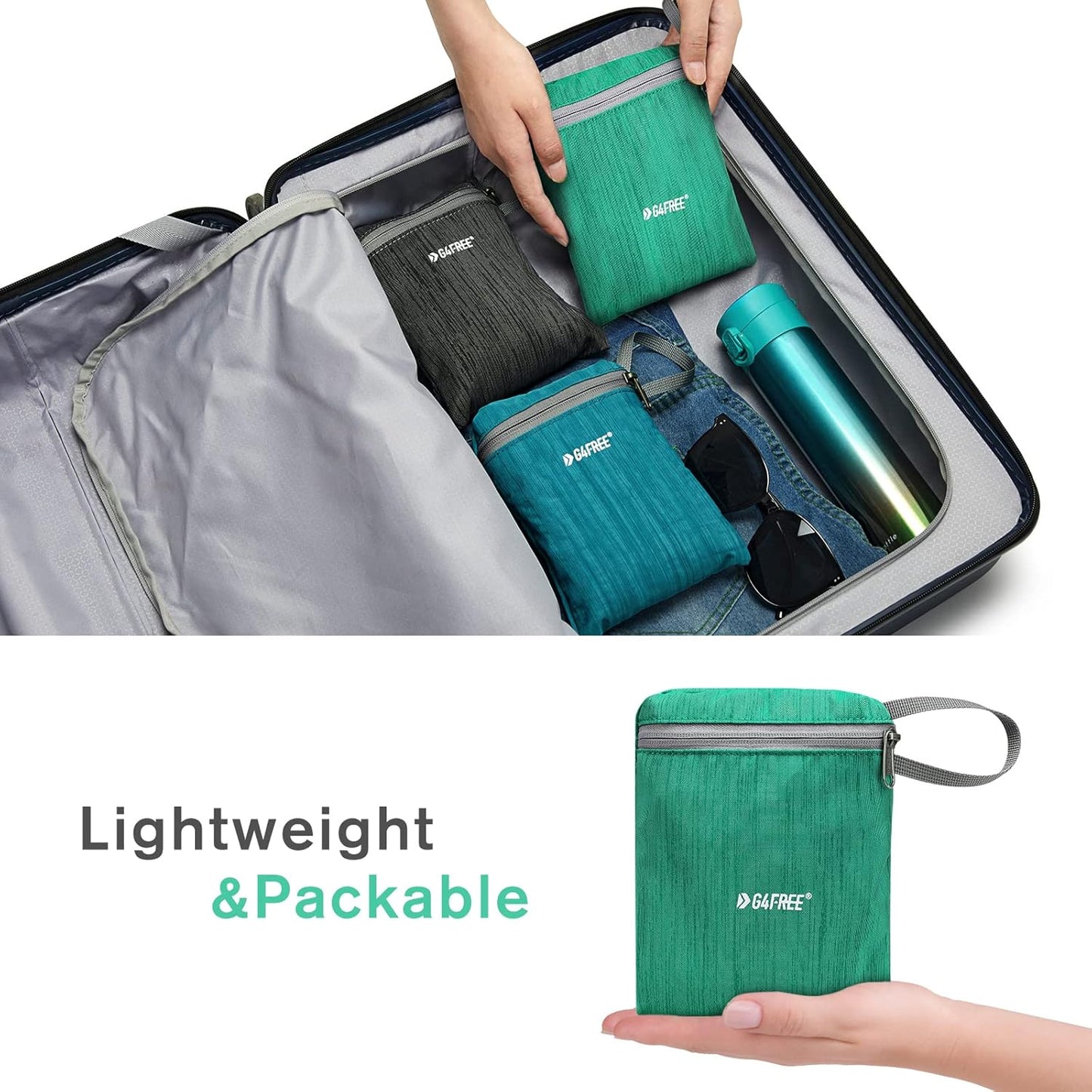 G4Free 10L/15L Hiking Backpack Lightweight Packable Hiking Daypack Small Travel Outdoor Foldable Shoulder Bag