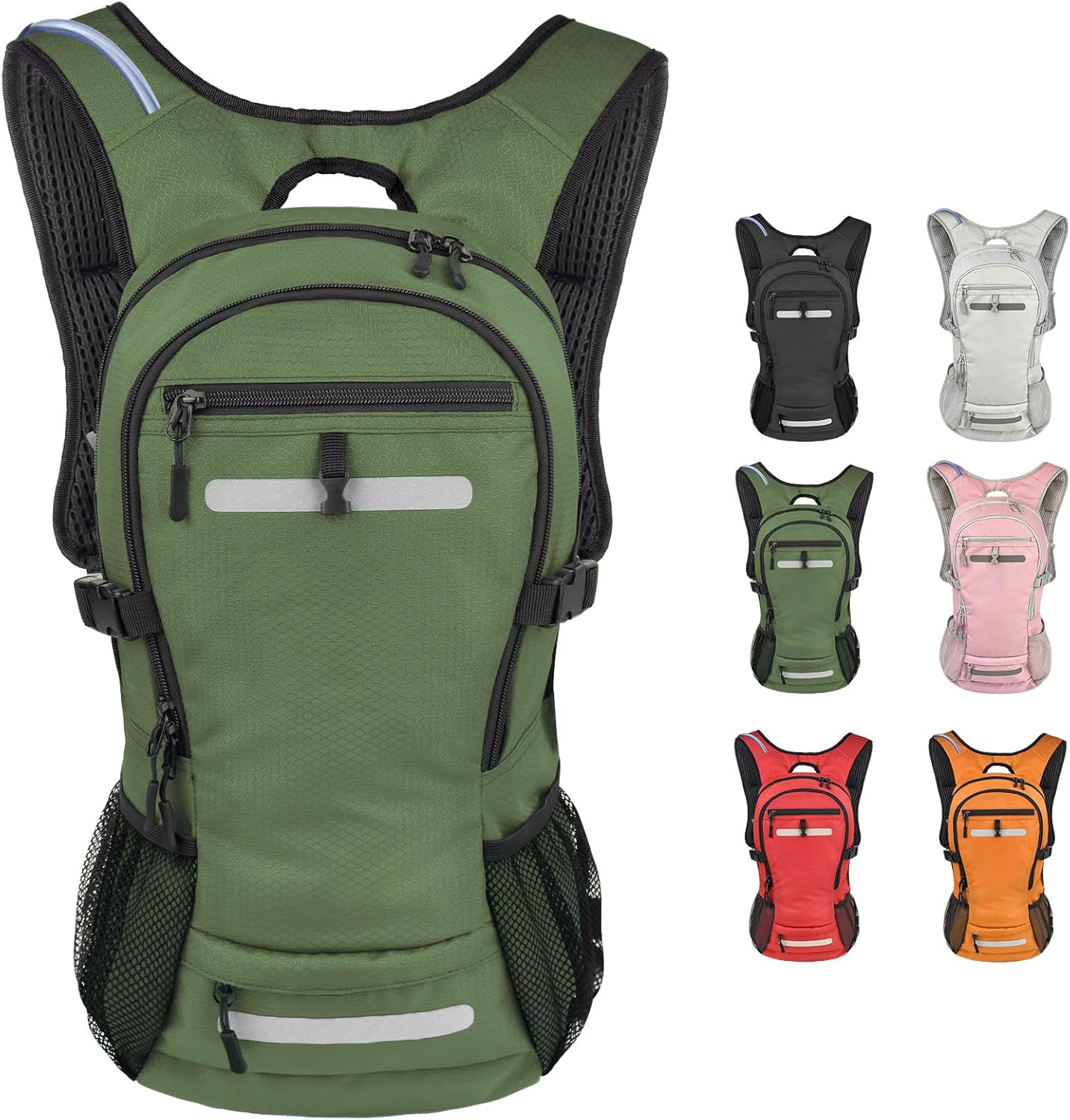 Zavothy 18L Multipurpose Hiking Backpack with 3L Water Bladder – Durable Hydration Backpack with Insulated Bladder Compartment, Hidden Helmet Holder & Rain Cover – for Hiking, Commuting, and Camping