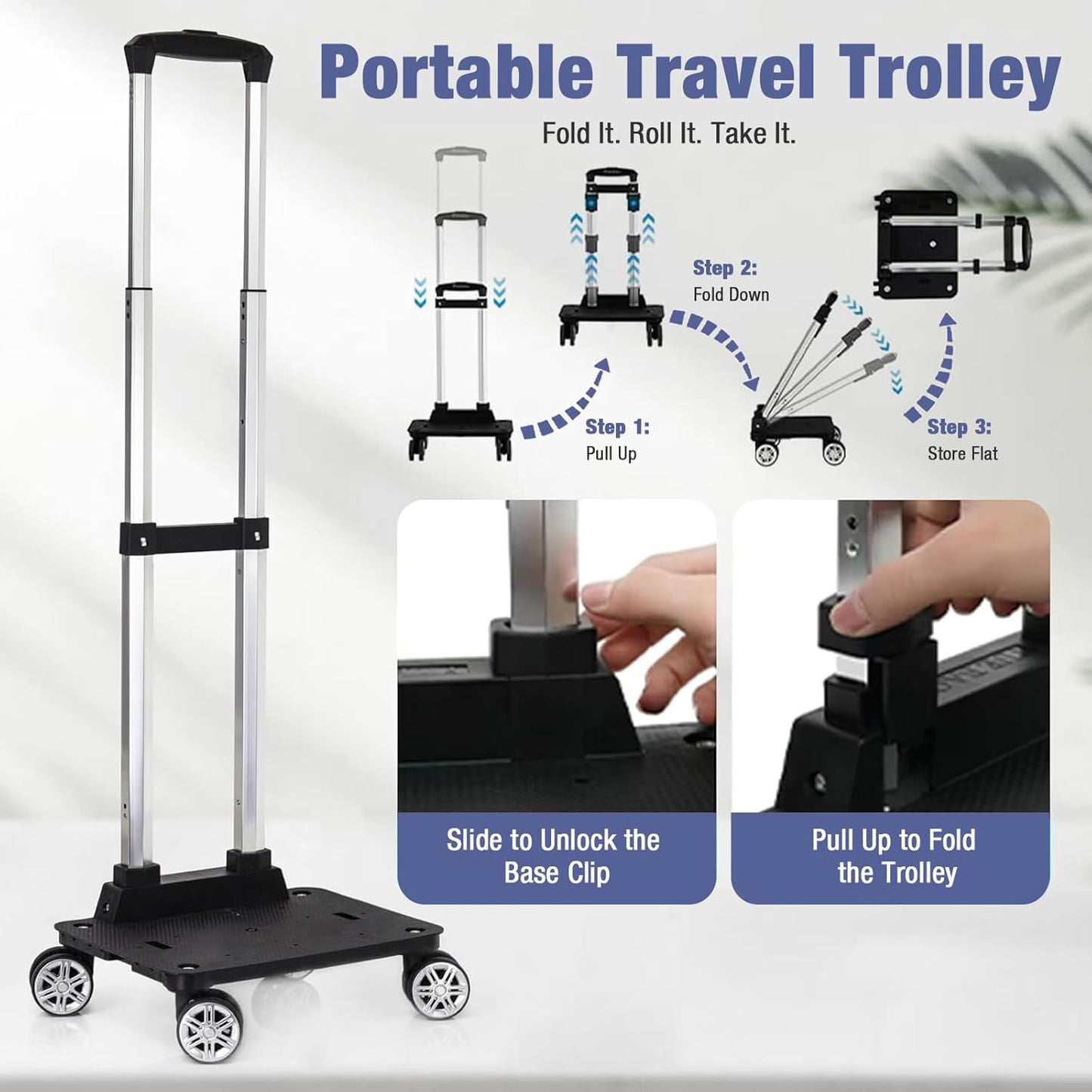 Softside Rolling Garment Bag, Large Duffle Garment Bag with Wheels, 3 in 1 Detachable Suit Luggage for Women Men, Business Travel Weekender, Black