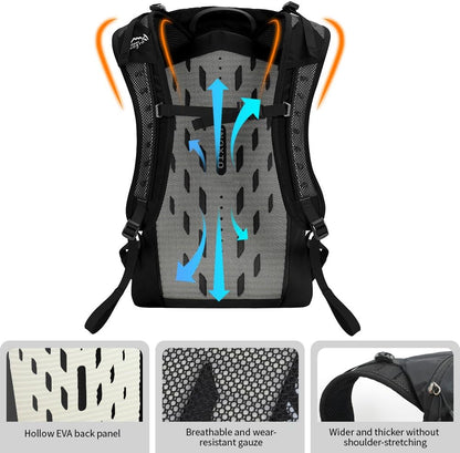 Hiking Hydration Backpack with 3l Water Bladder for Women and Men 25L Water Backpack for Hiking, Cycling, Climbing, Camping