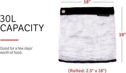 Rodent Proof Bear Bags - Ultralight Stainless Steel Mesh Bag for Camping Food Storage - Sturdy and Rust-Resistant Sack with Lock and Grommet For Easy Hanging