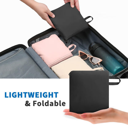 ZOMFELT Hiking Backpack for Women Men, 25L Lightweight Packable Backpacks for Trip, Water Resistant Small Travel Backpack, Foldable daypack for Hiking, Walking, Cycling, Camping, Black