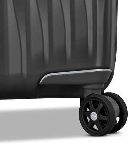 Samsonite UpLIFT Large Checked Hardside Luggage with Spinner Wheels - Airline-Approved, TSA Lock, Adjustable Handle System - Polycarbonate Hard Suitcase for Ultra Lightweight Travel - Silver Shimmer