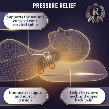 Royal Therapy 2-Pack King Size Pillows, Memory Foam Pillow - Shredded Foam, Hypoallergenic Bamboo-Derived Rayon Cover, CertiPUR-US Certified, Removable Cover, for All Sleep Positions, Neck Pain Relief