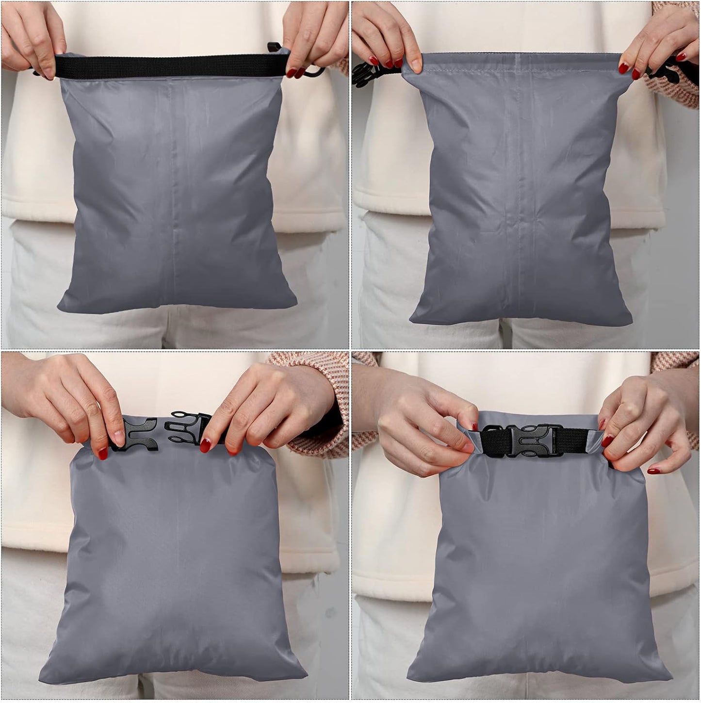 Shappy Waterproof Dry Bag Set 6 Sizes Lightweight Sacks and Long Adjustable Shoulder Strap Outdoor Water Proof Keep Gear Dry Bag Stuff Sacks for Backpacking, Boating, Hiking, Camping