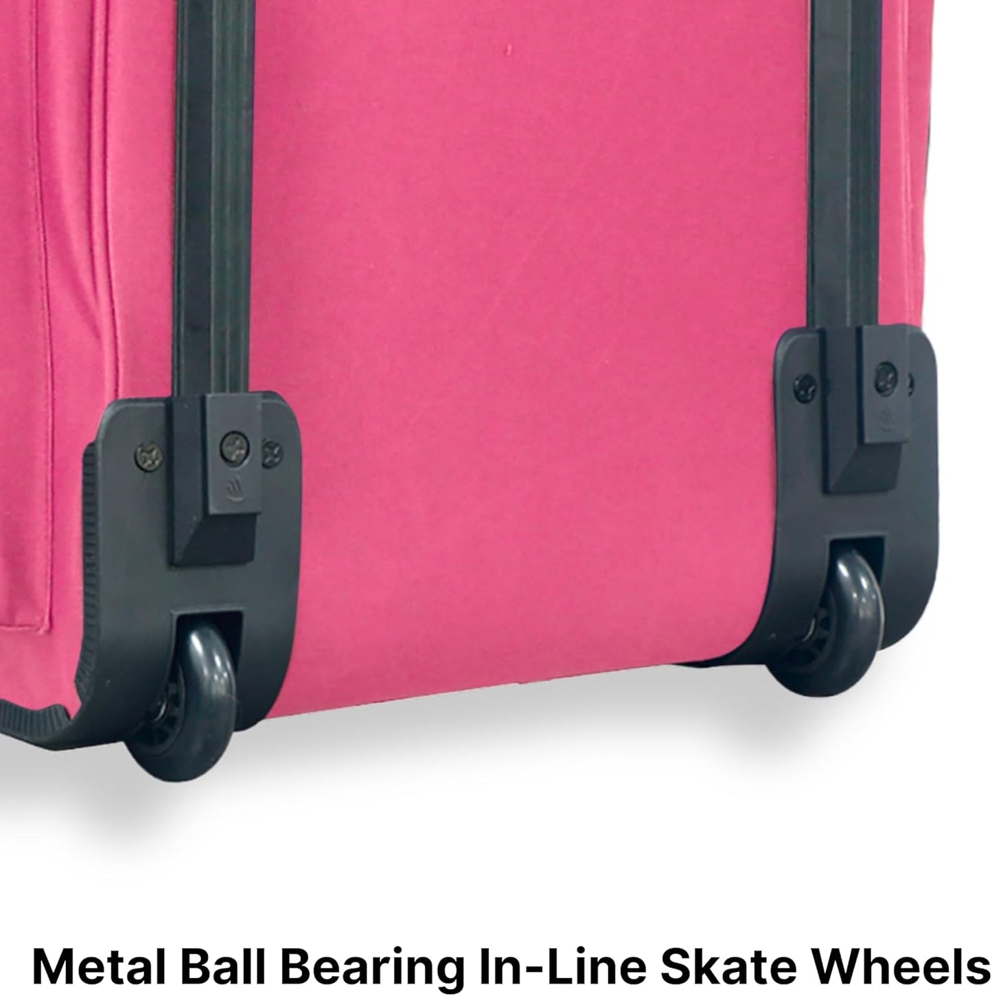 Olympia U.S.A. 22 inch Carry On 8 Pockets Wheeled Rolling Duffel Bag Water Resistant Luggage Lightweight Travel Suitcase with Retractable Handle