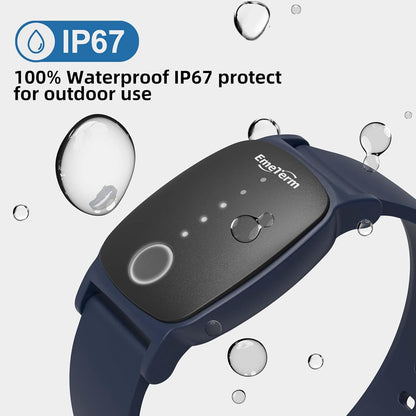 EmeTerm Explore FDA-Cleared Anti-Nausea Wristband IP67 Waterproof Morning Motion Sickness Relief Band Rechargeable Classic Strap Design Drug Free Non-drowsy Without Side Effects Navy Blue