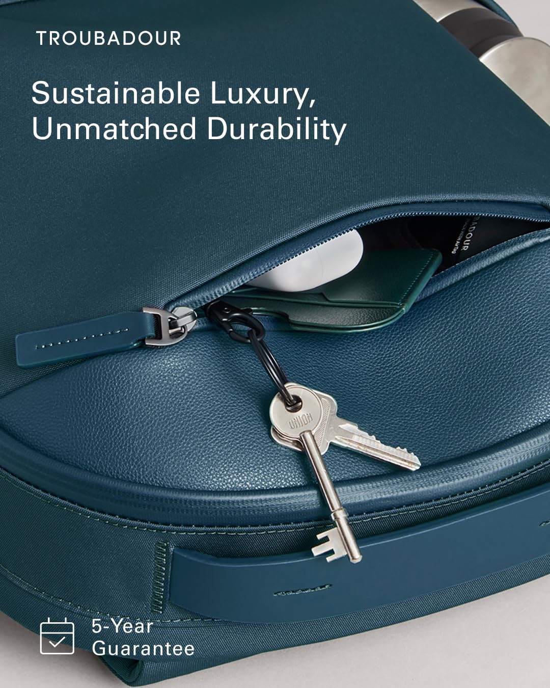 Troubadour Apex Backpack 3.0-25L Premium Laptop Backpack - Ergonomic & Water Resistant - Designed for Work and Travel - Air Force Blue