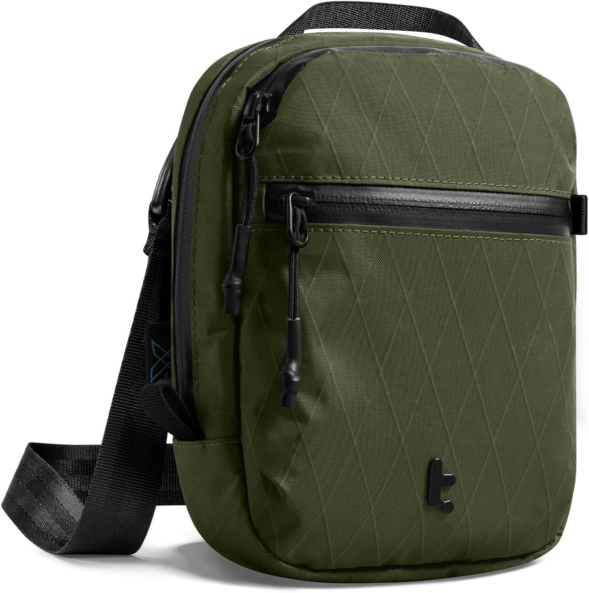tomtoc Aviator-T37 X-Pac Travel Crossbody RFID Blocking Bag, Holds 4-6 Passports with Anti-theft Lockable Zippers, Multiple Pockets for Cards & Documents – Organizer for Daily Use